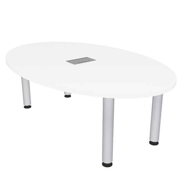 45.25 in W, 71.5 in L, 29 in H, Engineered Wood Top, White